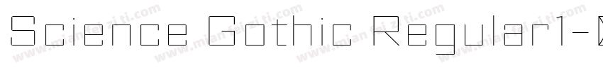 Science Gothic Regular1字体转换